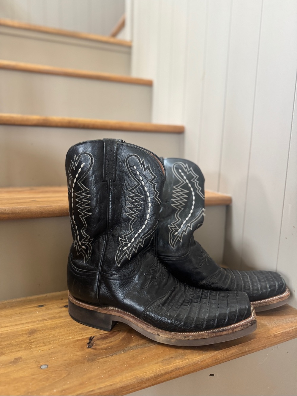 Men's Lucchese 2000 exotic caiman Boots